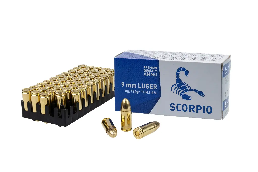 9 mm Luger FMJ 124 gr SCORPIO