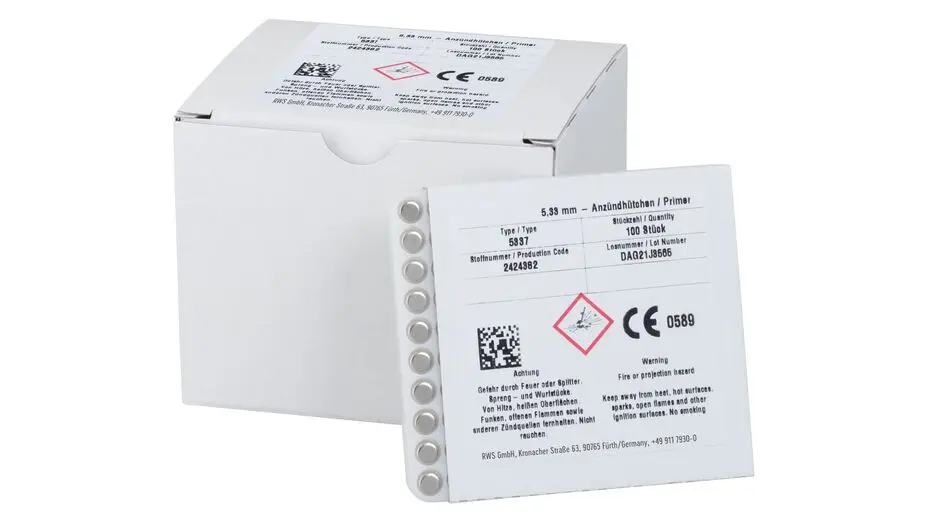 Zündhütchen 5,33 mm LP RWS